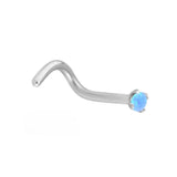 Claw Set Opal Nostril Studs