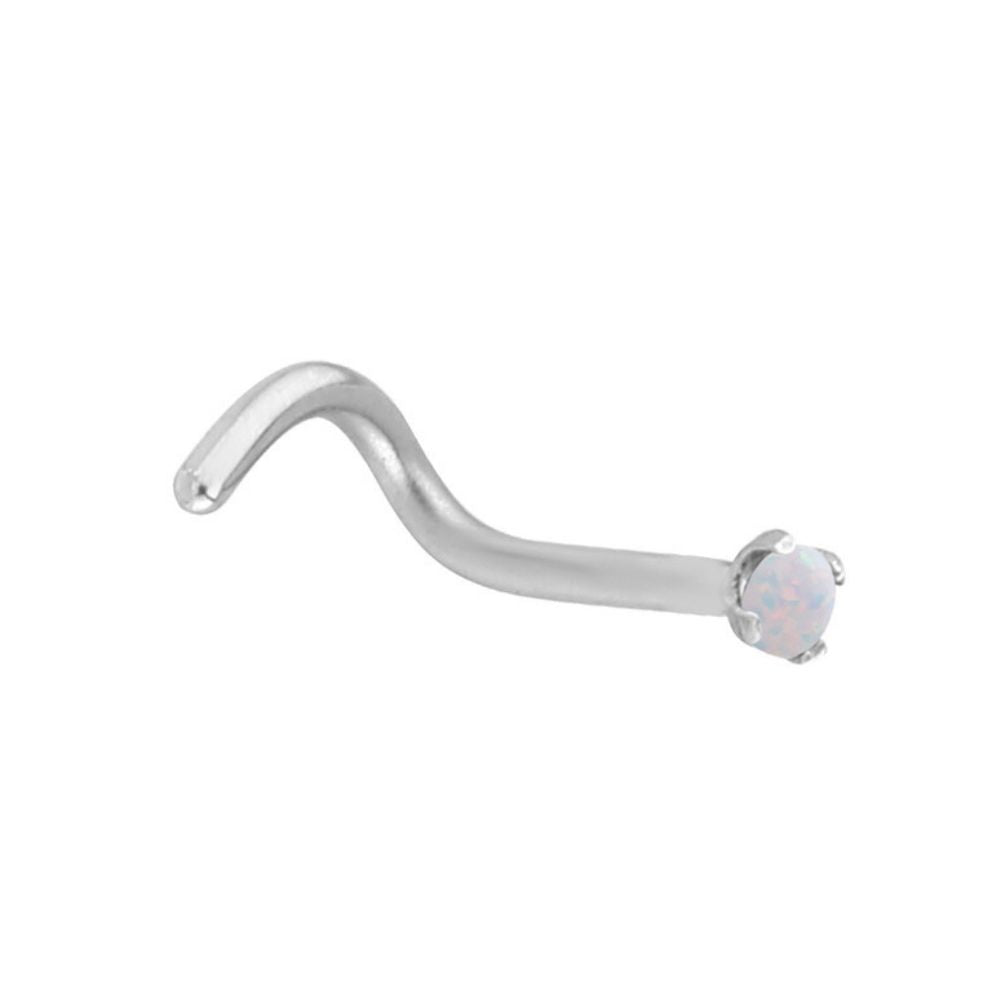 Claw Set Opal Nostril Studs