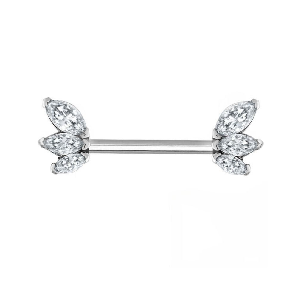 Jewelled Nipple Marquis Fan