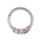 Opal Trio Hinged Ring