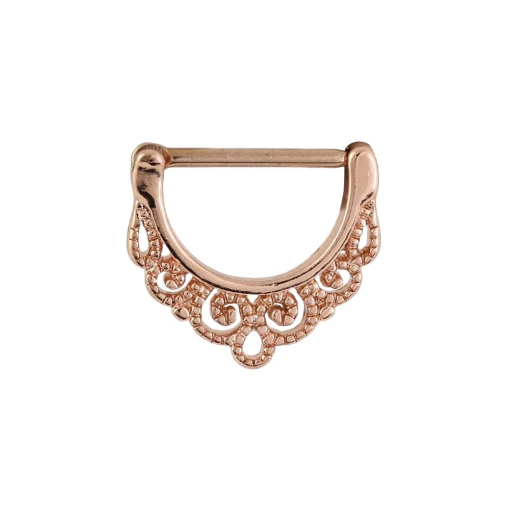 Rose Gold ‘Crimped’ Nipple Clicker
