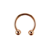 316L Rose Gold Circular Barbell