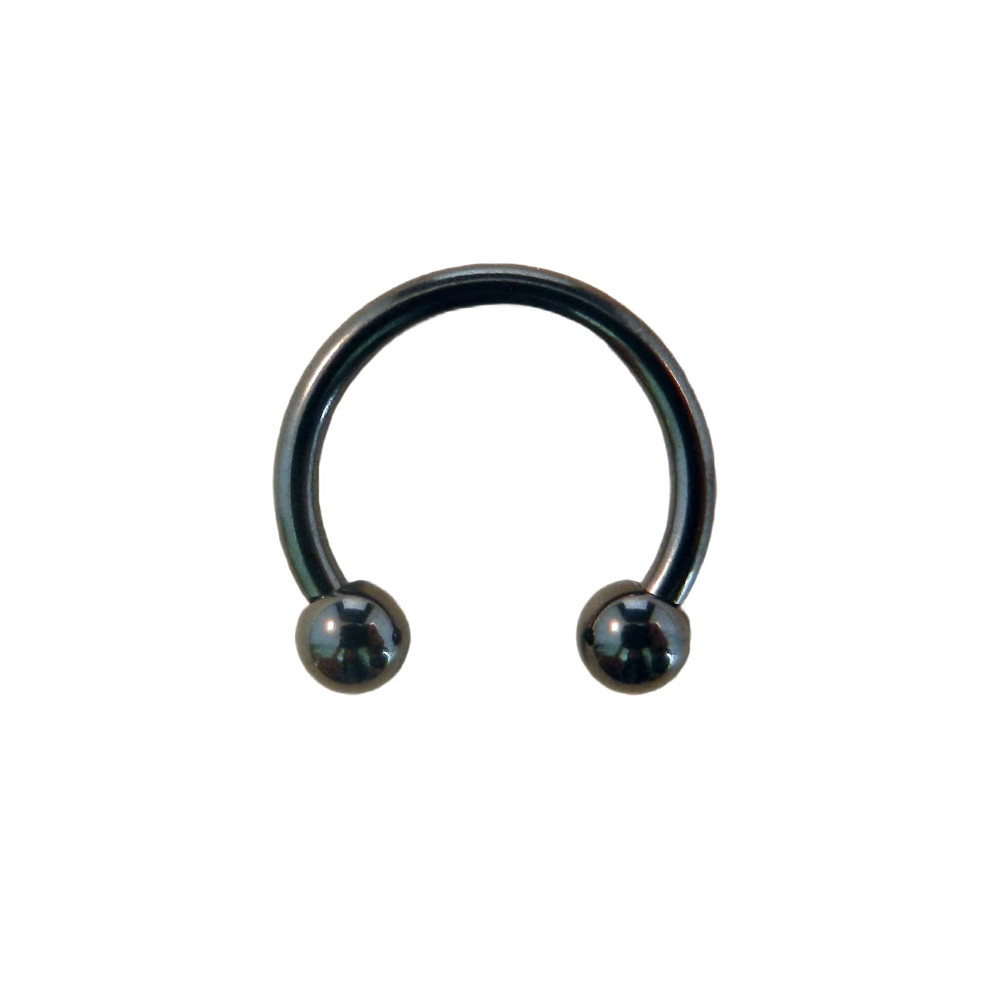 Black Titanium Circular Barbell