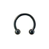 Black Titanium Circular Barbell