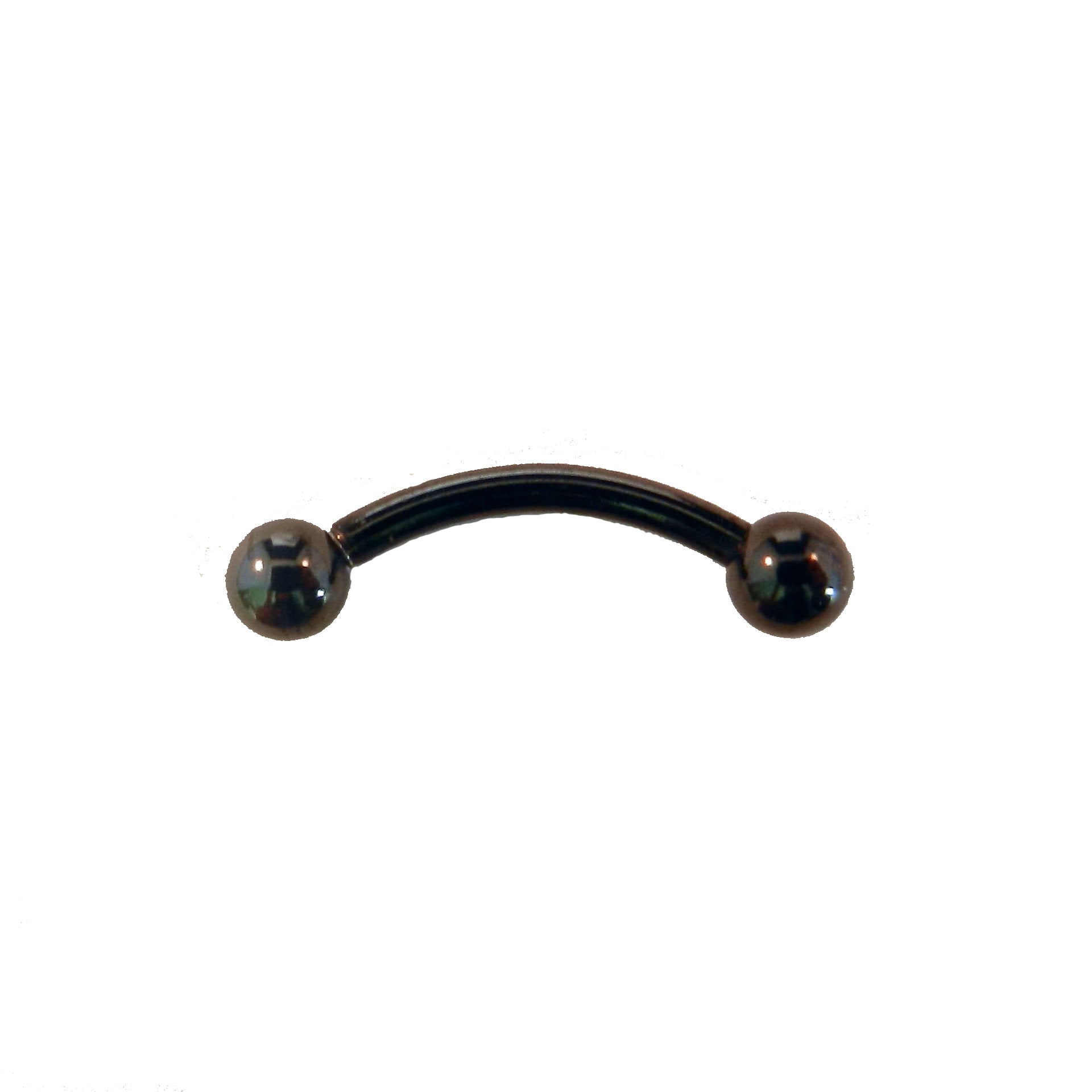 Black Titanium Curved Barbell