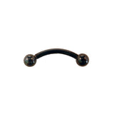 Black Titanium Curved Barbell