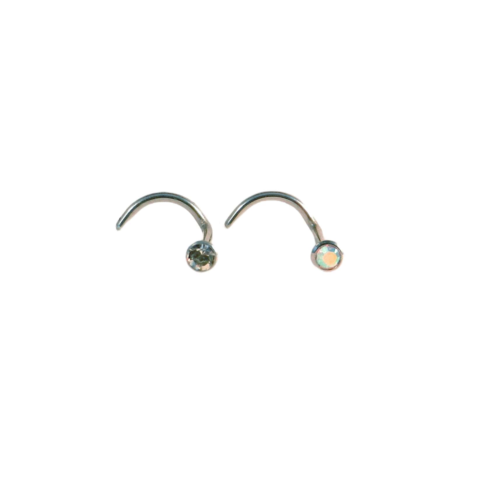 316L Jewelled Nostril Studs