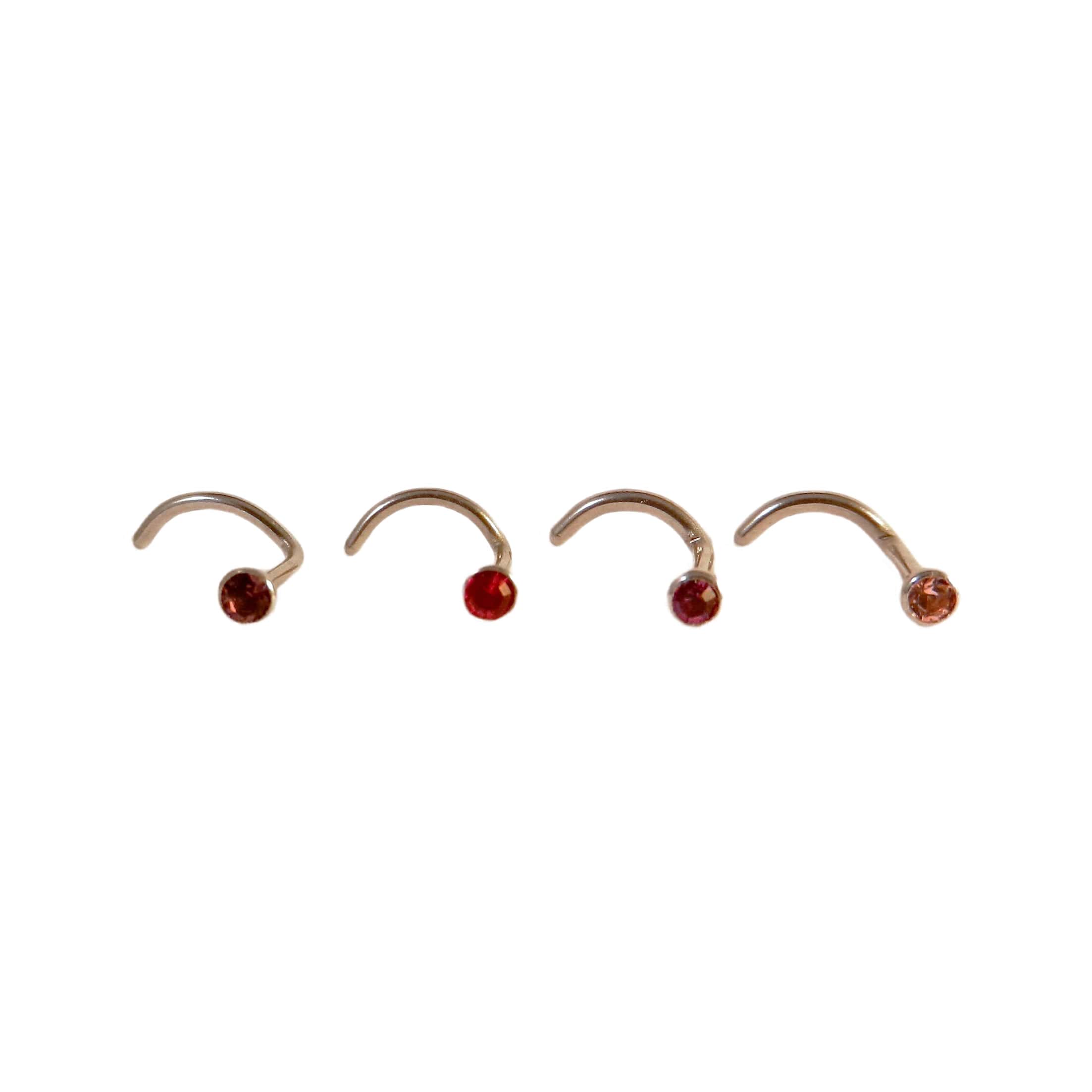 316L Jewelled Nostril Studs