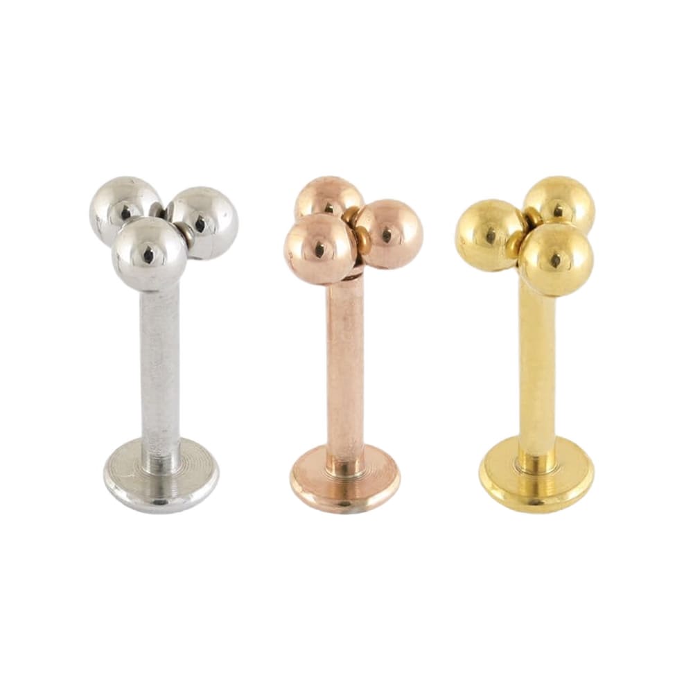 Tri Ball Cluster Labret