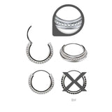 Triple Slanted Jewelled Clicker