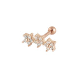 Rose Gold Triple Flower
