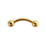 Gold Titanium Curved Barbell